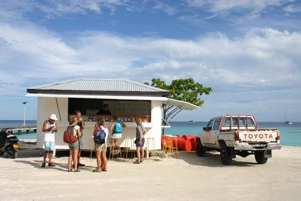 Hamburger hut drive through.